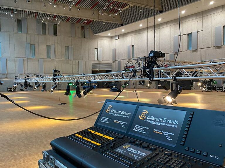 Be different Events mit Veranstaltungstechnik Techniker mieten